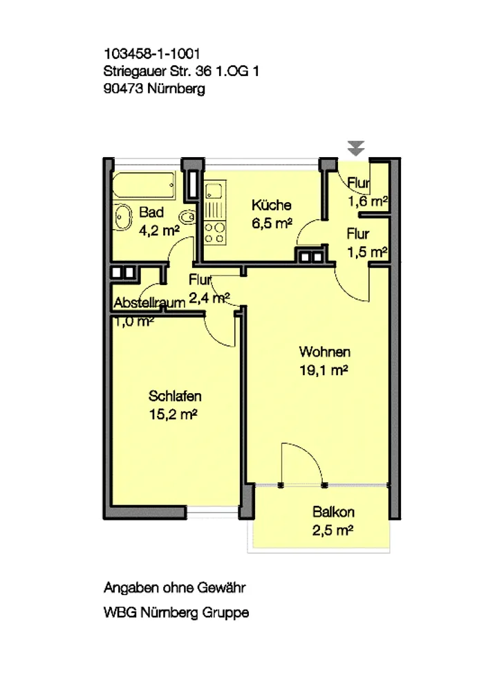 2 Zimmer Wohnung mit 54 m² in Nürnberg – Bild 8