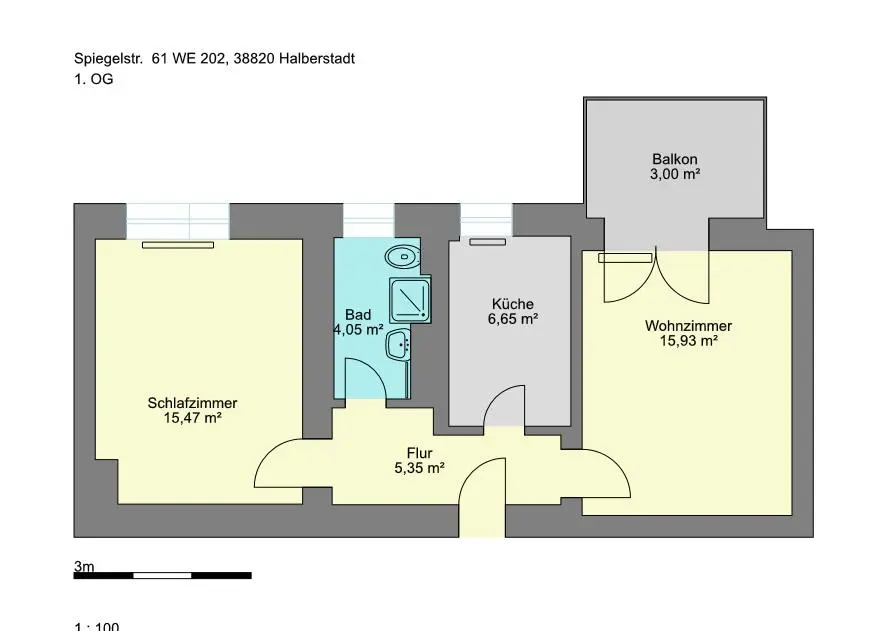 3 Zimmer Wohnung mit 70 m² in Halberstadt – Bild 10