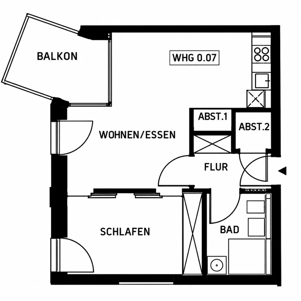 2 room apartment with 52 m² in Oldenburg – Photo 8