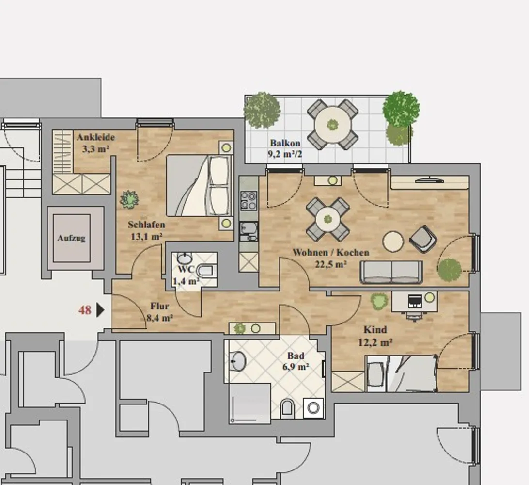 3 Zimmer Wohnung mit 72 m² in Dresden – Bild 10