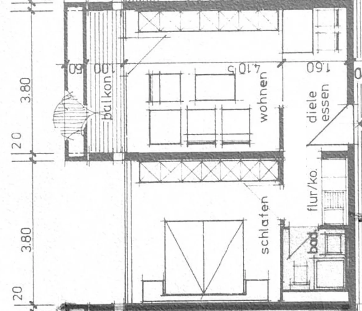 2 room apartment with 43 m² in Saarbrücken – Photo 2