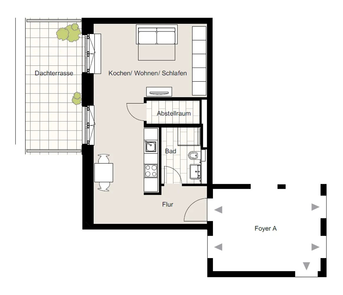 1 Zimmer Wohnung mit 47 m² in Hamburg – Bild 9