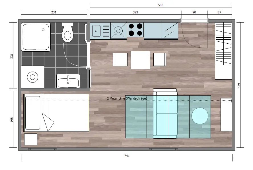 2 Zimmer Wohnung mit 32 m² in Regensburg – Bild 8