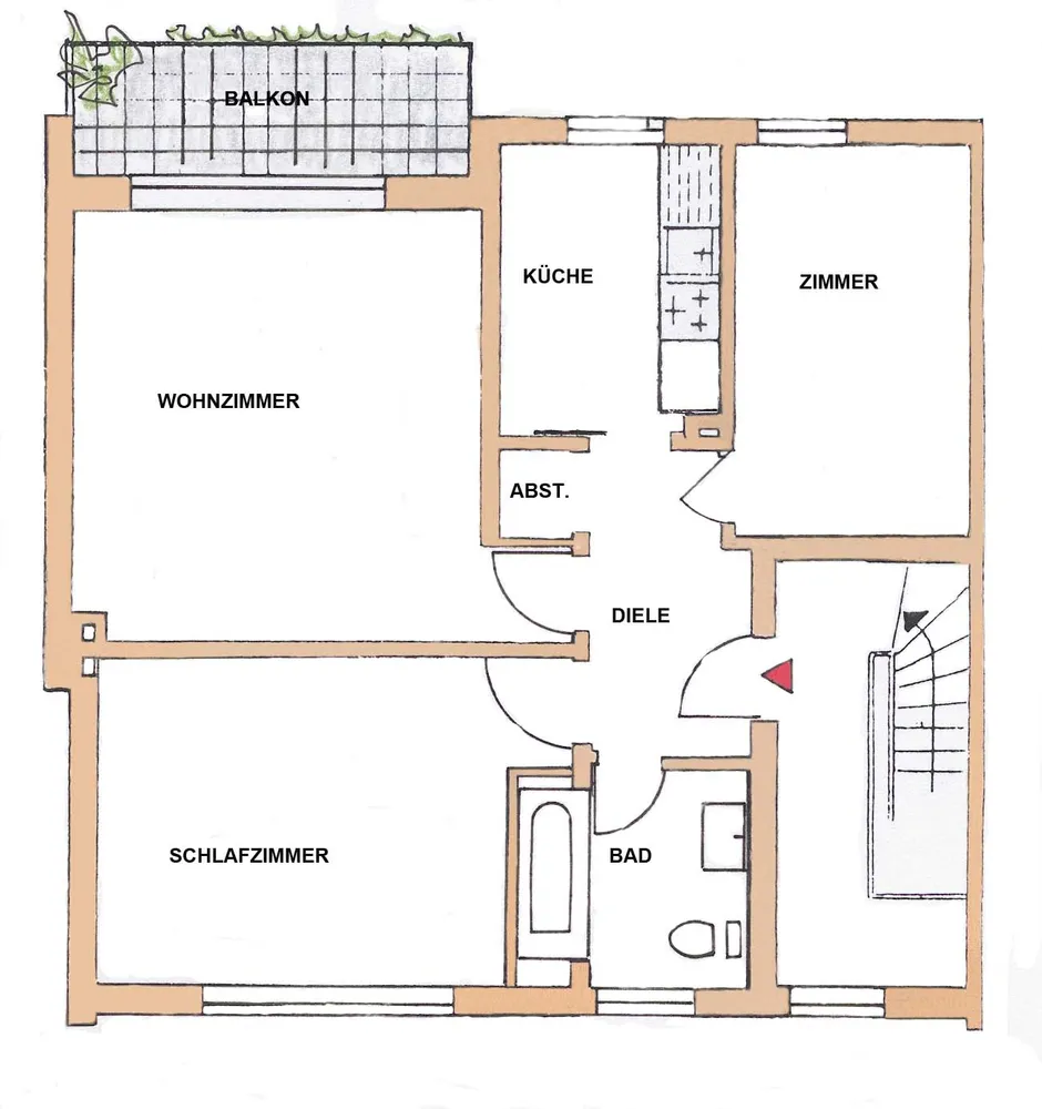 3 Zimmer Wohnung mit 71 m² in Hilden – Bild 2