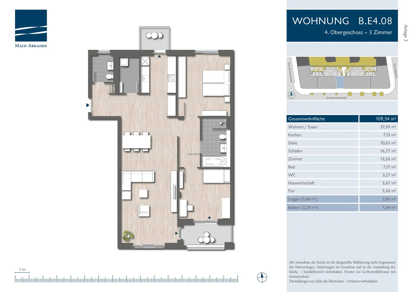 3 Zimmer Wohnung mit 110 m² in Frankfurt am Main – Bild 9