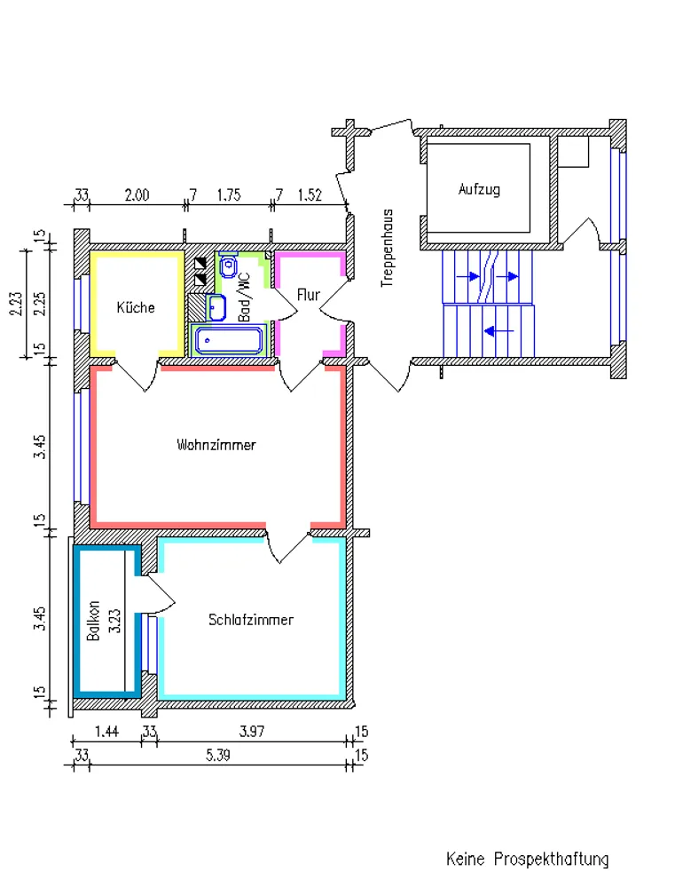2 Zimmer Wohnung mit 46 m² in Chemnitz – Bild 2