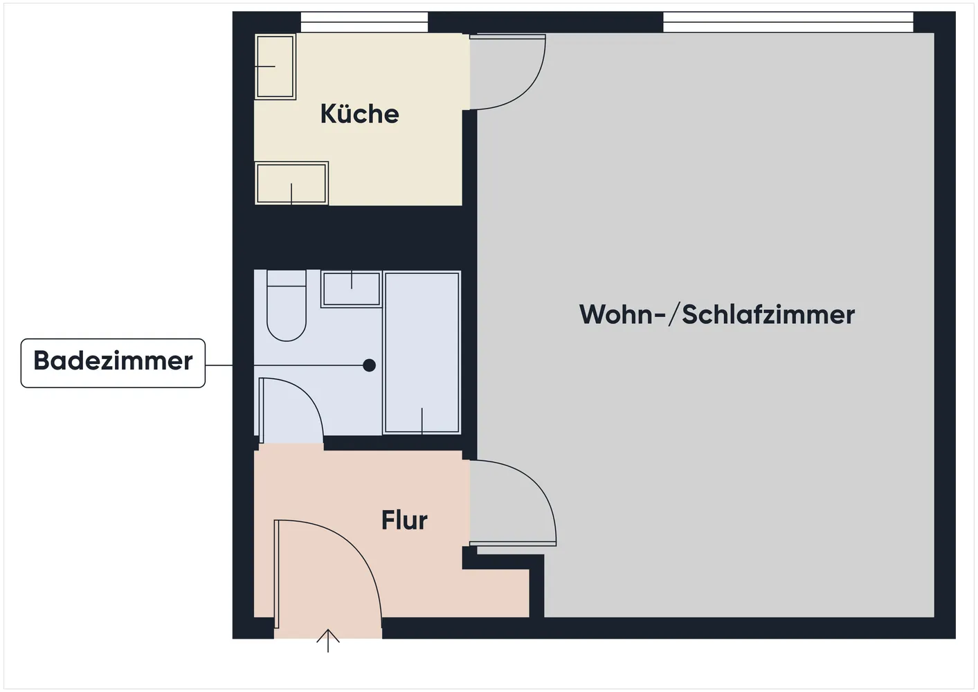 1 Zimmer Wohnung mit 35 m² in Nürnberg – Bild 3