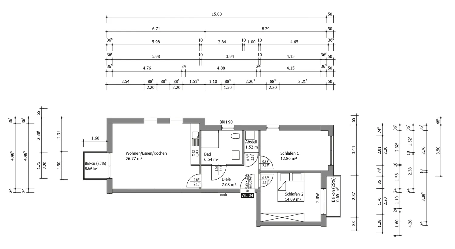 3 room apartment with 72 m² in Bonn – Photo 7