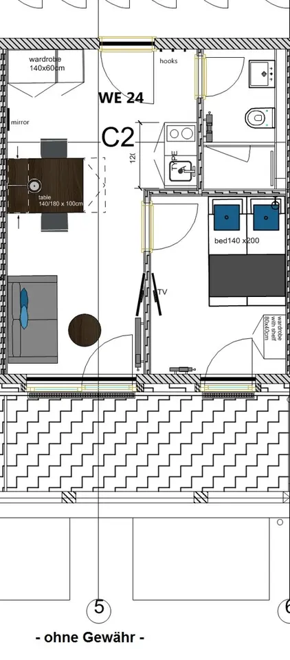 2 Zimmer Wohnung mit 34 m² in Flensburg – Bild 5