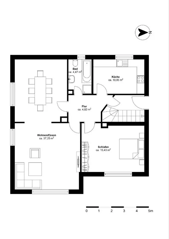 2 Zimmer Wohnung mit 86 m² in Detmold – Bild 6