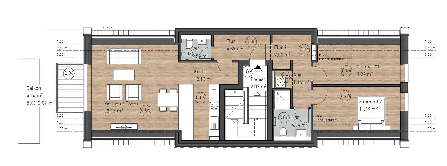 3 Zimmer Wohnung mit 78 m² in Husum – Bild 12