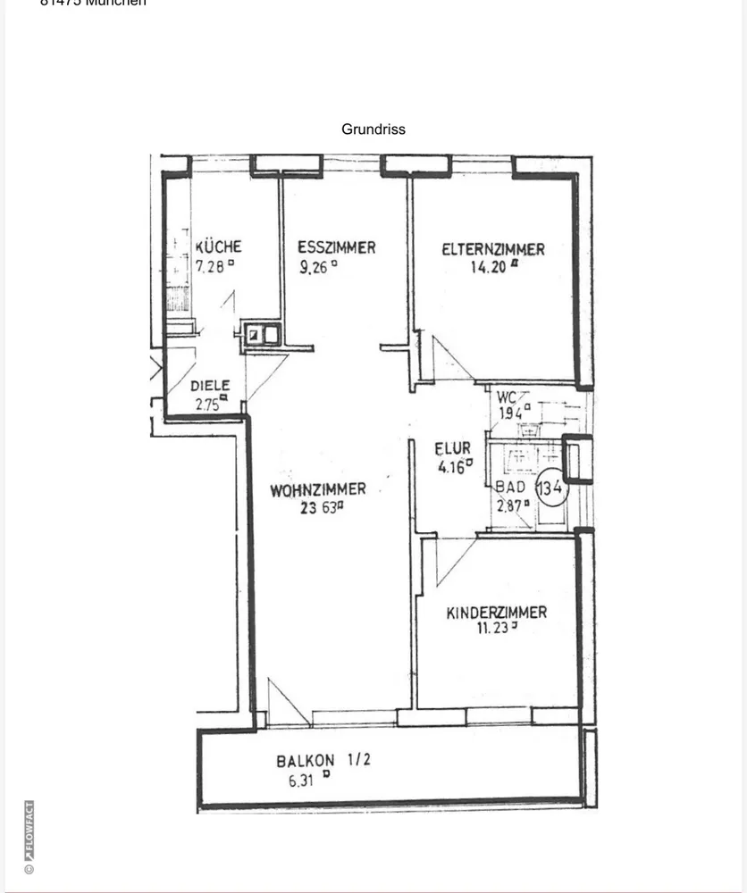 4 Zimmer Wohnung mit 84 m² in München – Bild 2