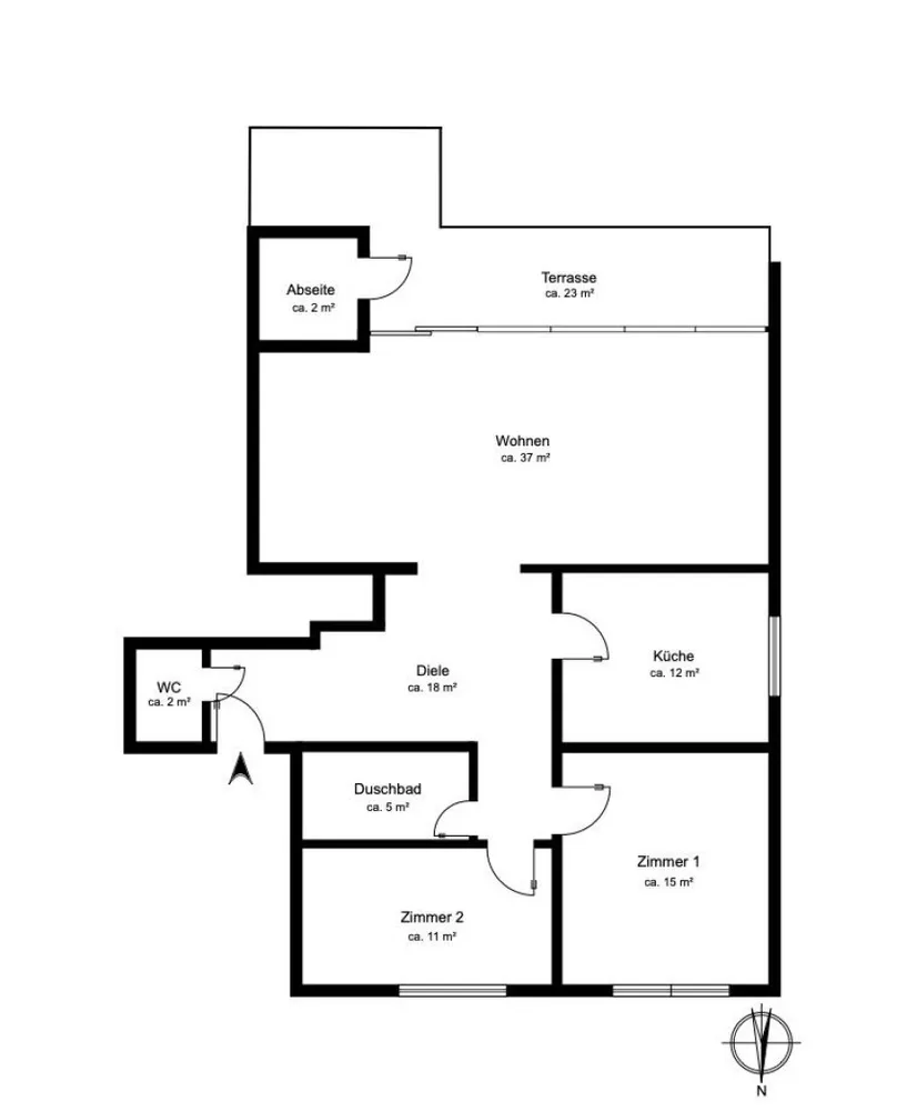 3 Zimmer Wohnung mit 106 m² in Hamburg – Bild 3