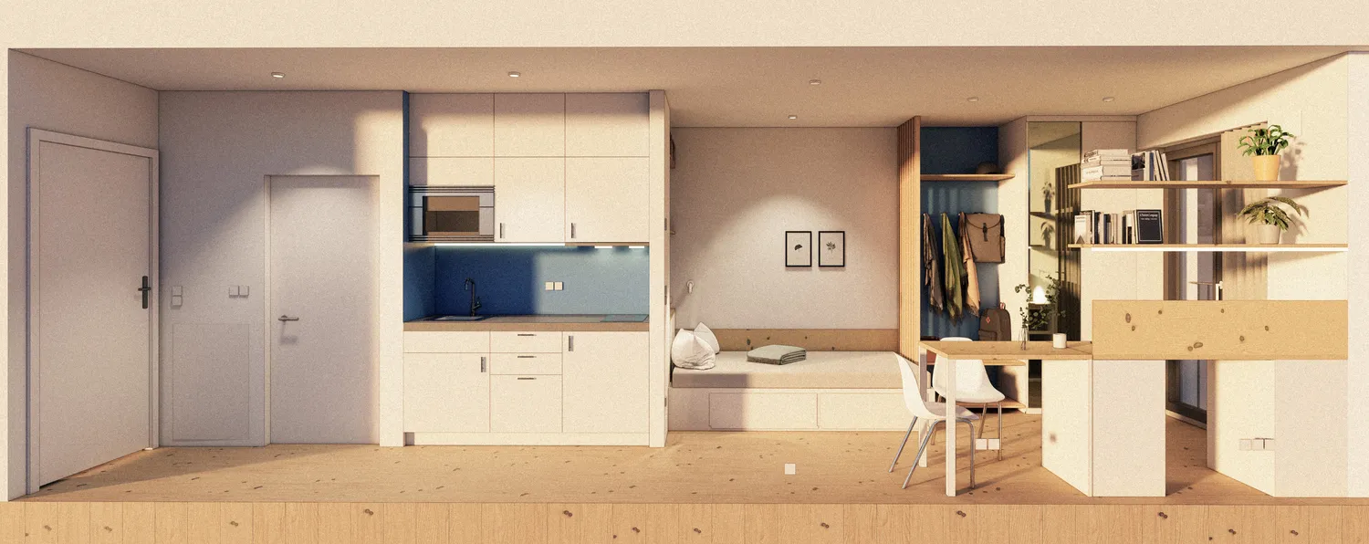1 Zimmer Wohnung mit 19 m² in Mannheim – Bild 3