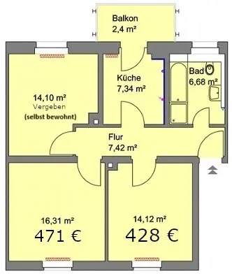 WG-Zimmer mit 14 m² in Nürnberg – Bild 10