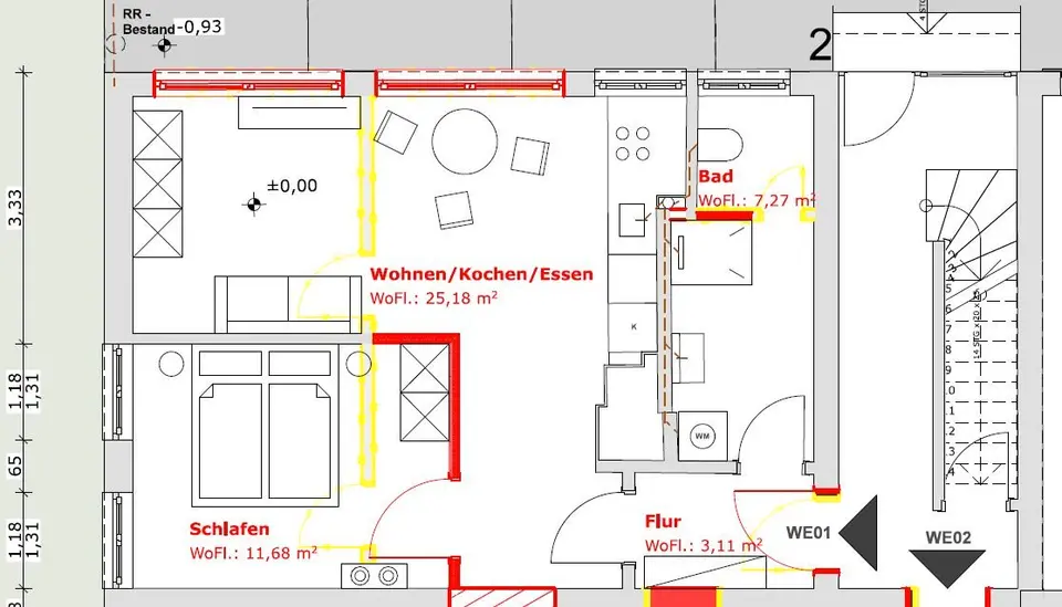 2 Zimmer Wohnung mit 47 m² in Würzburg – Bild 5