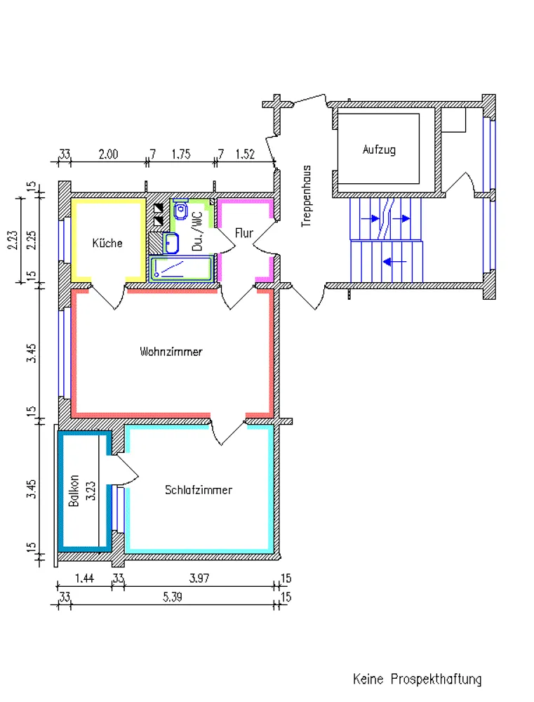 2 Zimmer Wohnung mit 46 m² in Chemnitz – Bild 2