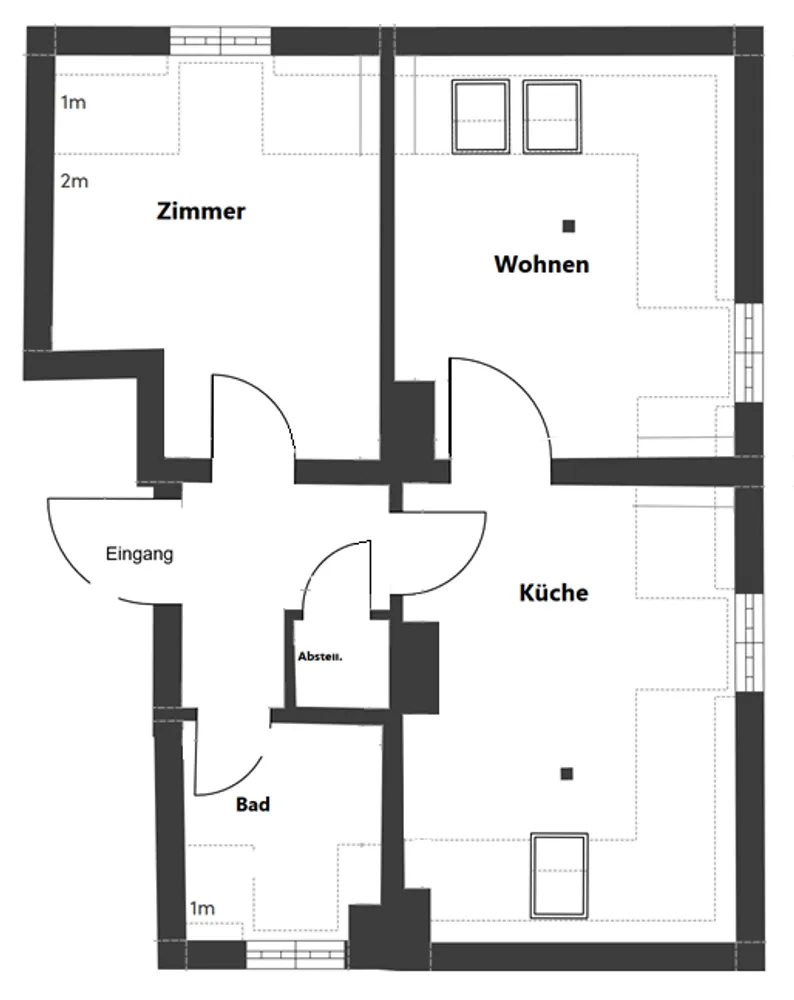 3 Zimmer Wohnung mit 45 m² in München – Bild 9
