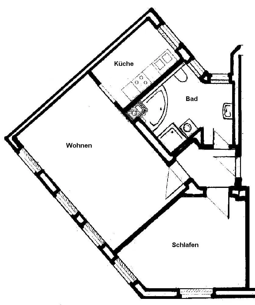 2 Zimmer Wohnung mit 60 m² in Halle (Saale) – Bild 12