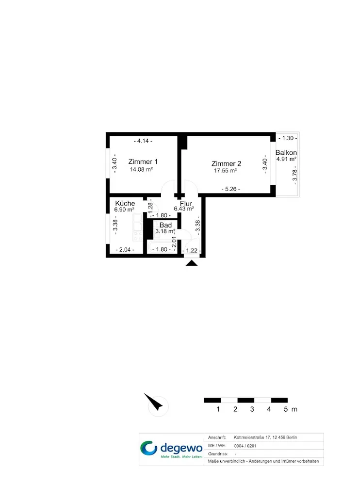 2 Zimmer Wohnung mit 51 m² in Berlin – Bild 8