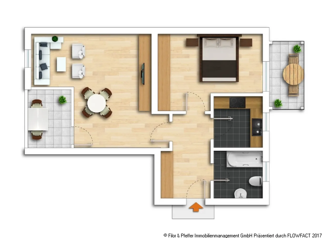 2 room apartment with 64 m² in Magdeburg – Photo 5