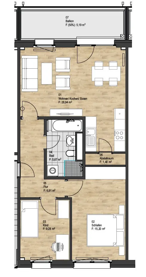 3 Zimmer Wohnung mit 71 m² in Limbach-Oberfrohna – Bild 10