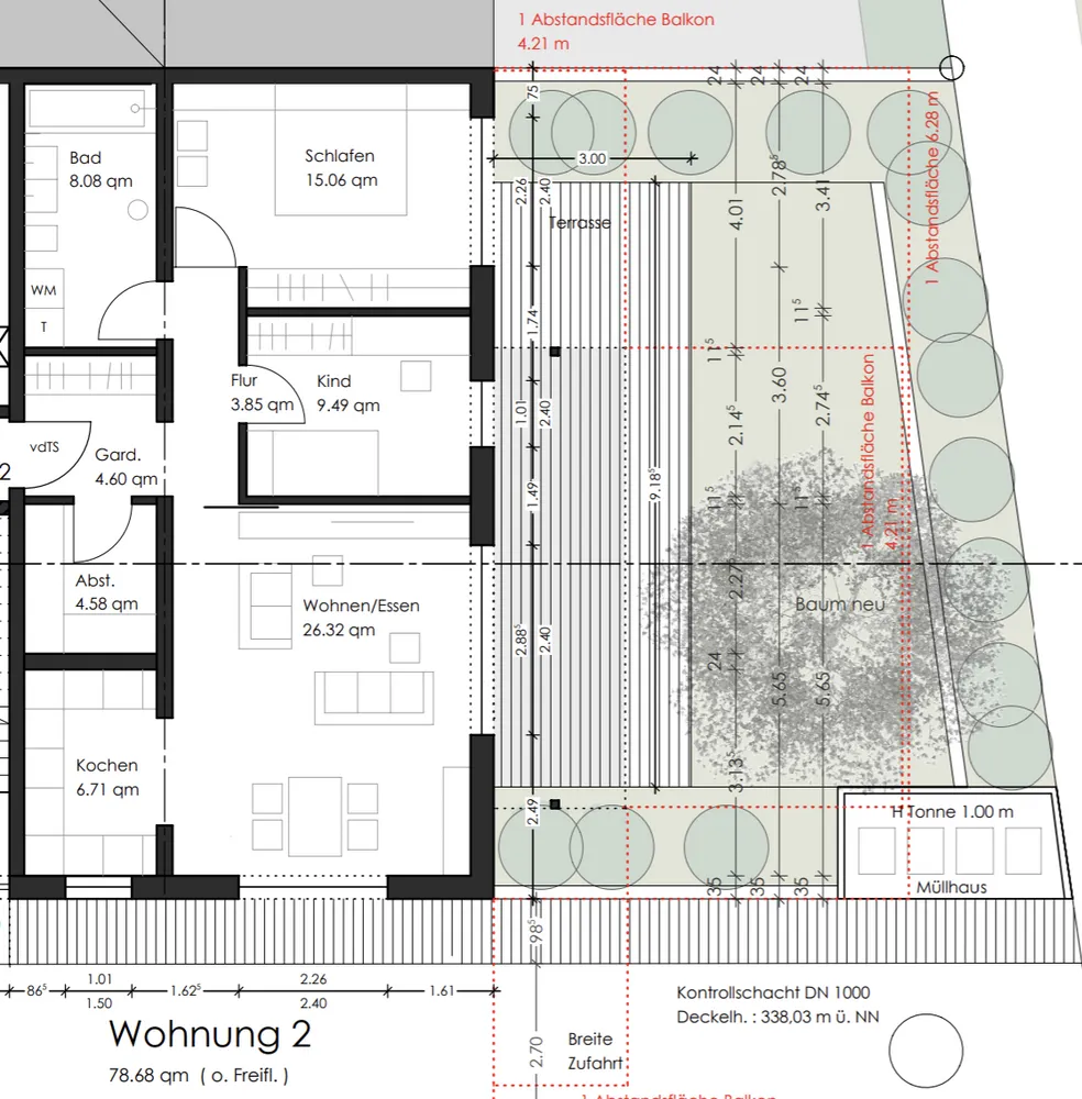3 Zimmer Wohnung mit 83 m² in Regensburg – Bild 1
