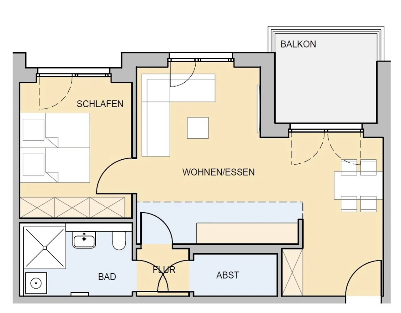 2 Zimmer Wohnung mit 60 m² in Braunschweig – Bild 3