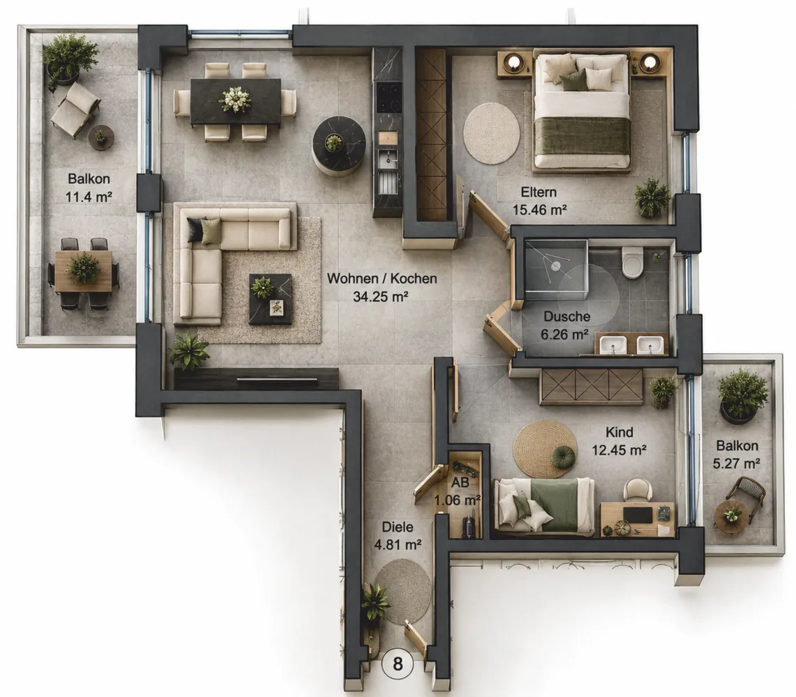 3 Zimmer Wohnung mit 85 m² in Euskirchen – Bild 9