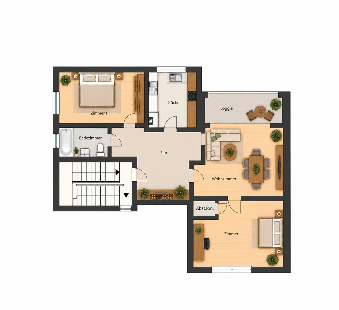 3 Zimmer Wohnung mit 78 m² in Frankfurt am Main – Bild 4