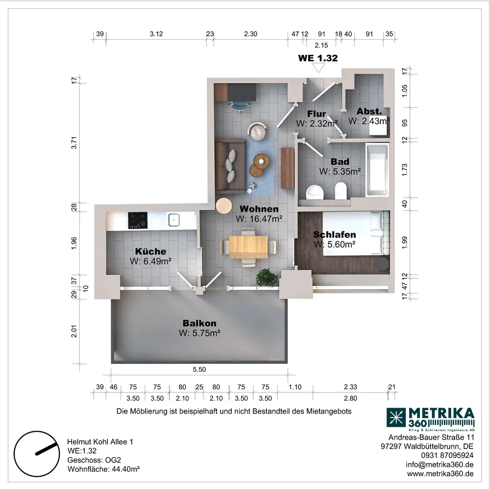 2 Zimmer Wohnung mit 44 m² in Bernau bei Berlin – Bild 9