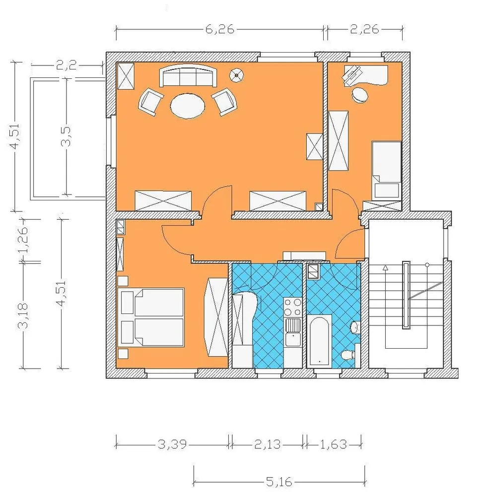 3 Zimmer Wohnung mit 70 m² in Wittenberg – Bild 5
