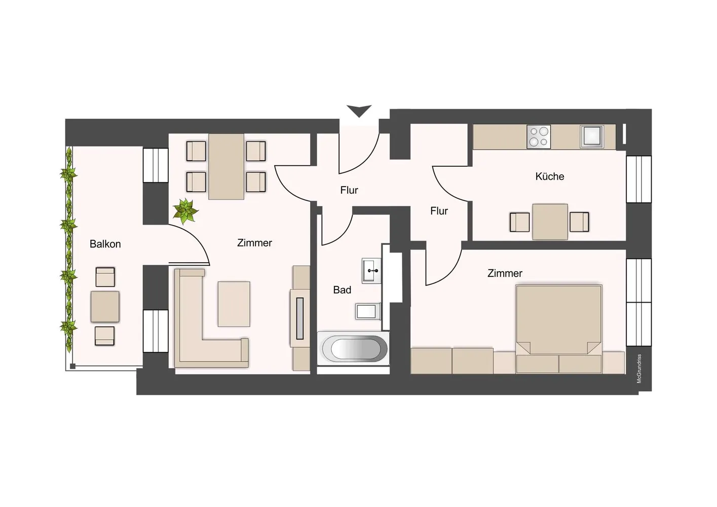 2 Zimmer Wohnung mit 62 m² in Dresden – Bild 6