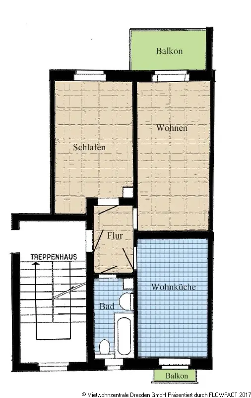 2 Zimmer Wohnung mit 50 m² in Dresden – Bild 5