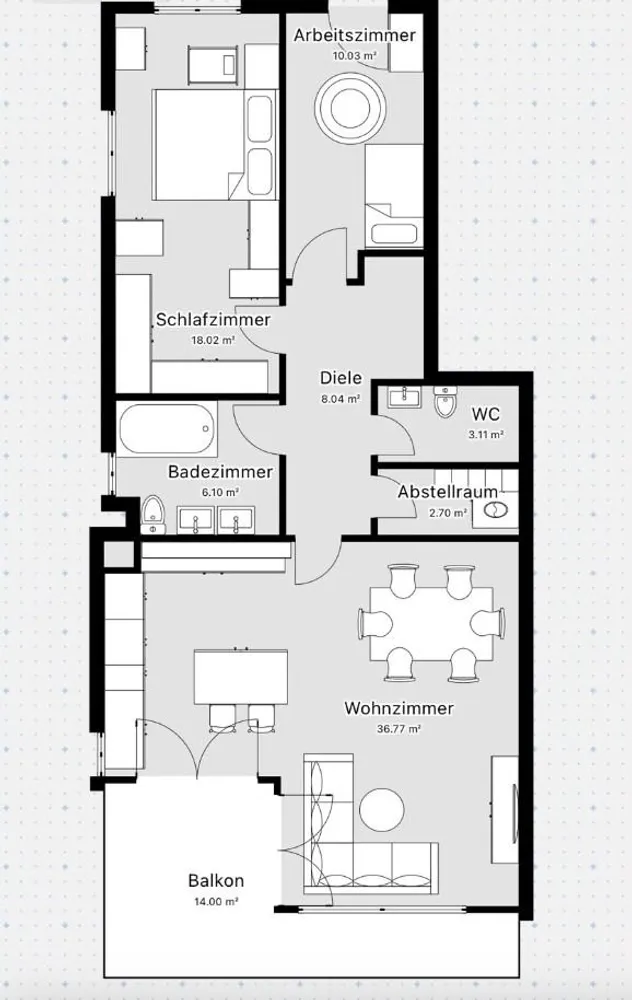 3 Zimmer Wohnung mit 95 m² in Hamburg – Bild 7