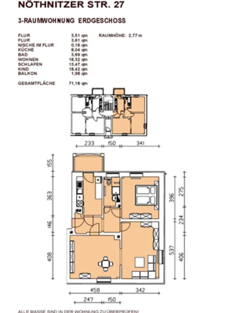 3 Zimmer Wohnung mit 71 m² in Dresden – Bild 2