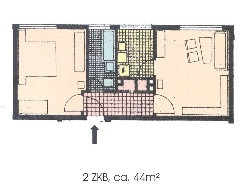 2 Zimmer Wohnung mit 48 m² in Kassel – Bild 3
