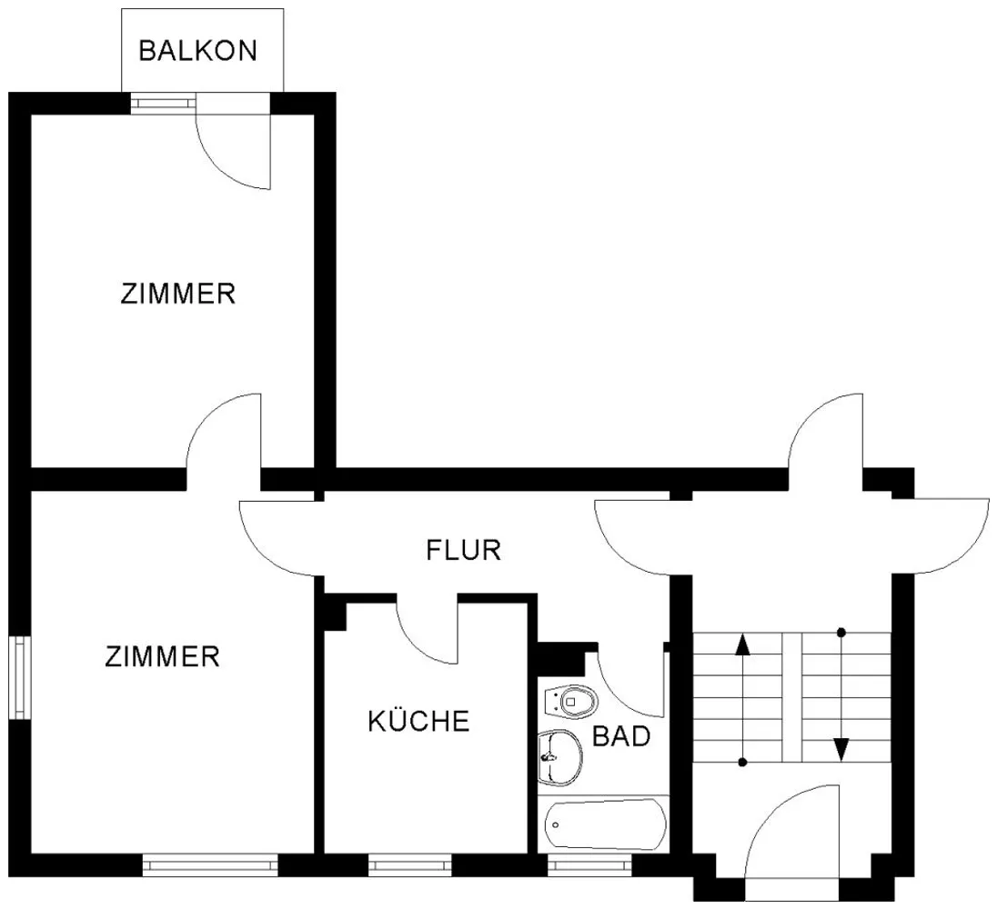 2 Zimmer Wohnung mit 48 m² in Bochum – Bild 2