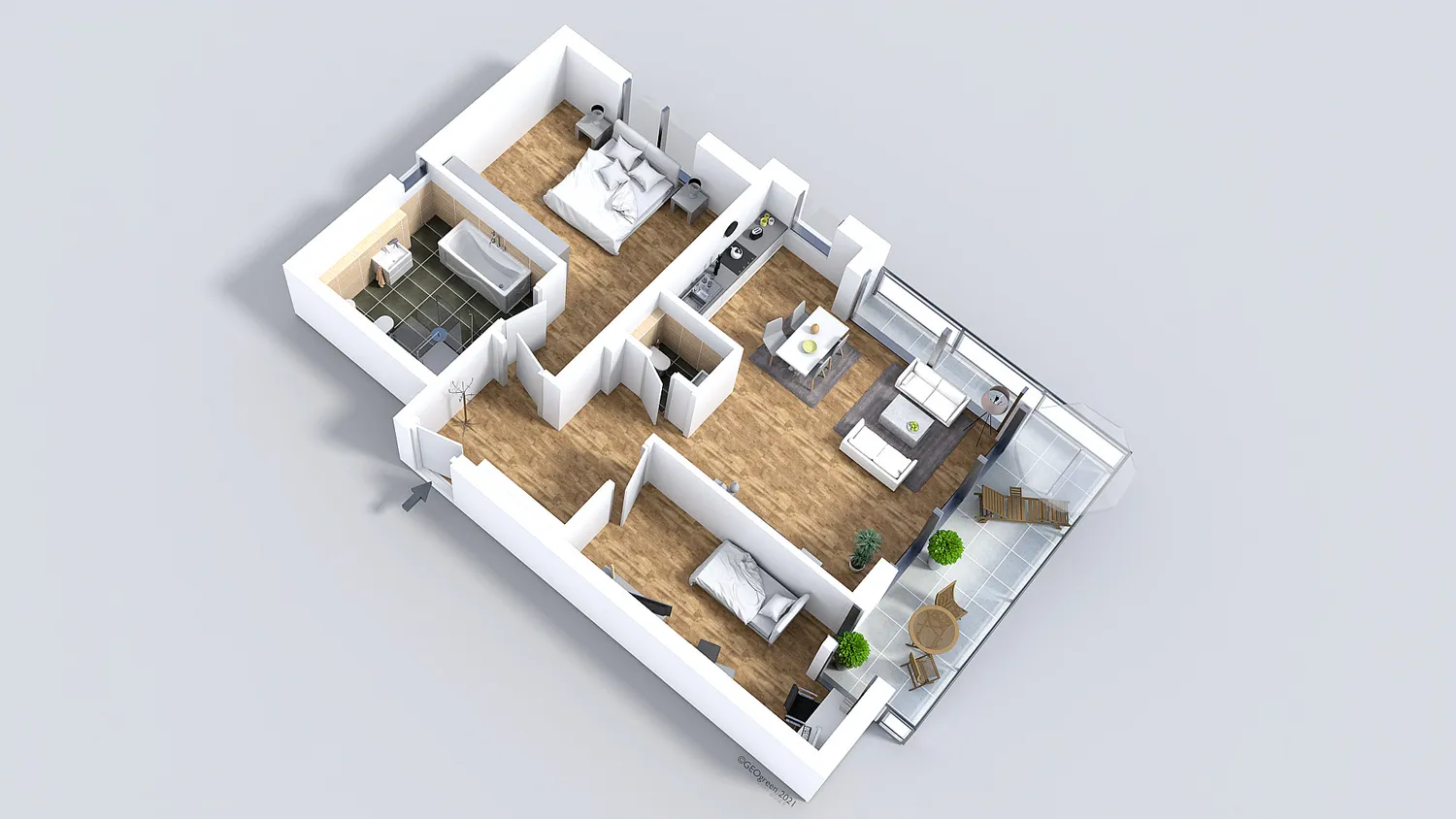 4 Zimmer Wohnung mit 131 m² in Dortmund – Bild 4