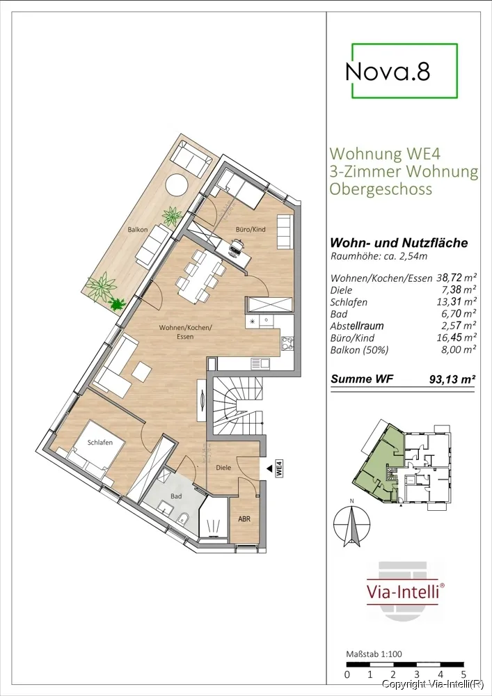 3 Zimmer Wohnung mit 93 m² in Pulheim – Bild 3