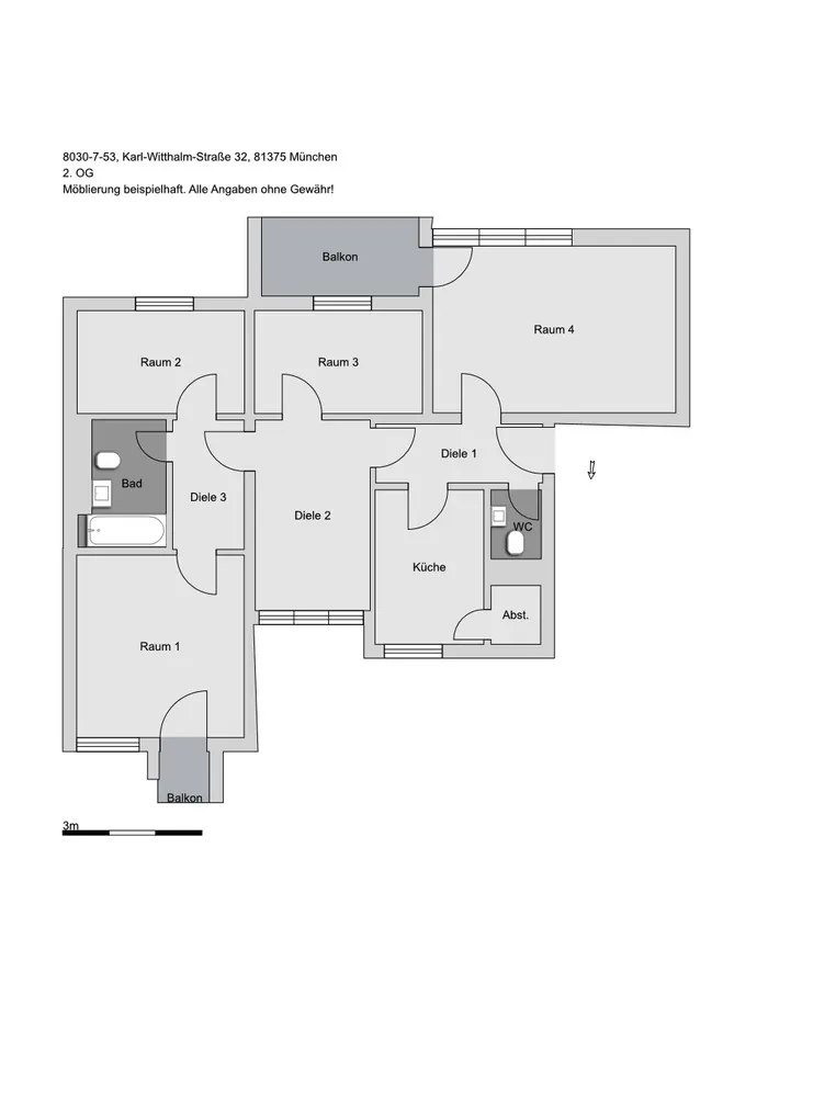 4 room apartment with 89 m² in Munich – Photo 3