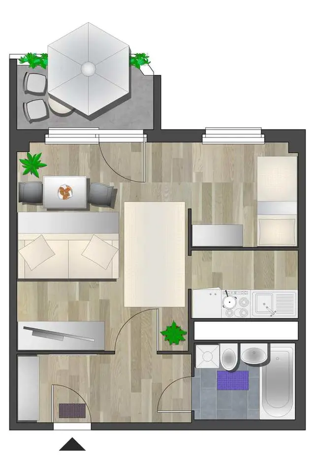 Studio with 33 m² in Chemnitz – Photo 5