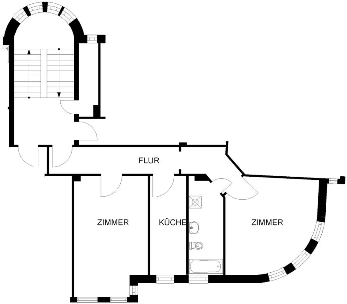 2 Zimmer Wohnung mit 76 m² in Hagen – Bild 2
