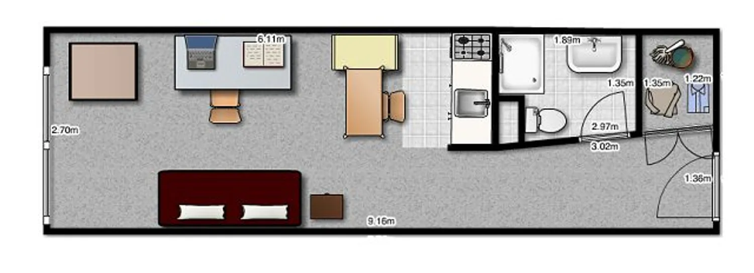 1 Zimmer Wohnung mit 25 m² in Mainz – Bild 6