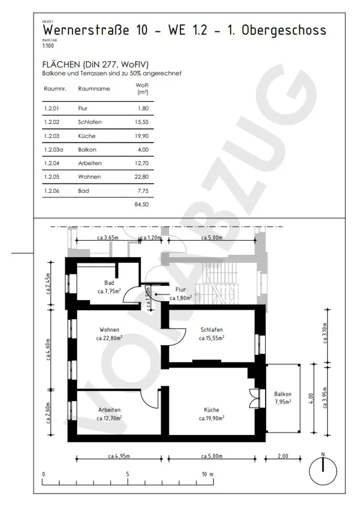 3 Zimmer Wohnung mit 85 m² in Cottbus – Bild 4