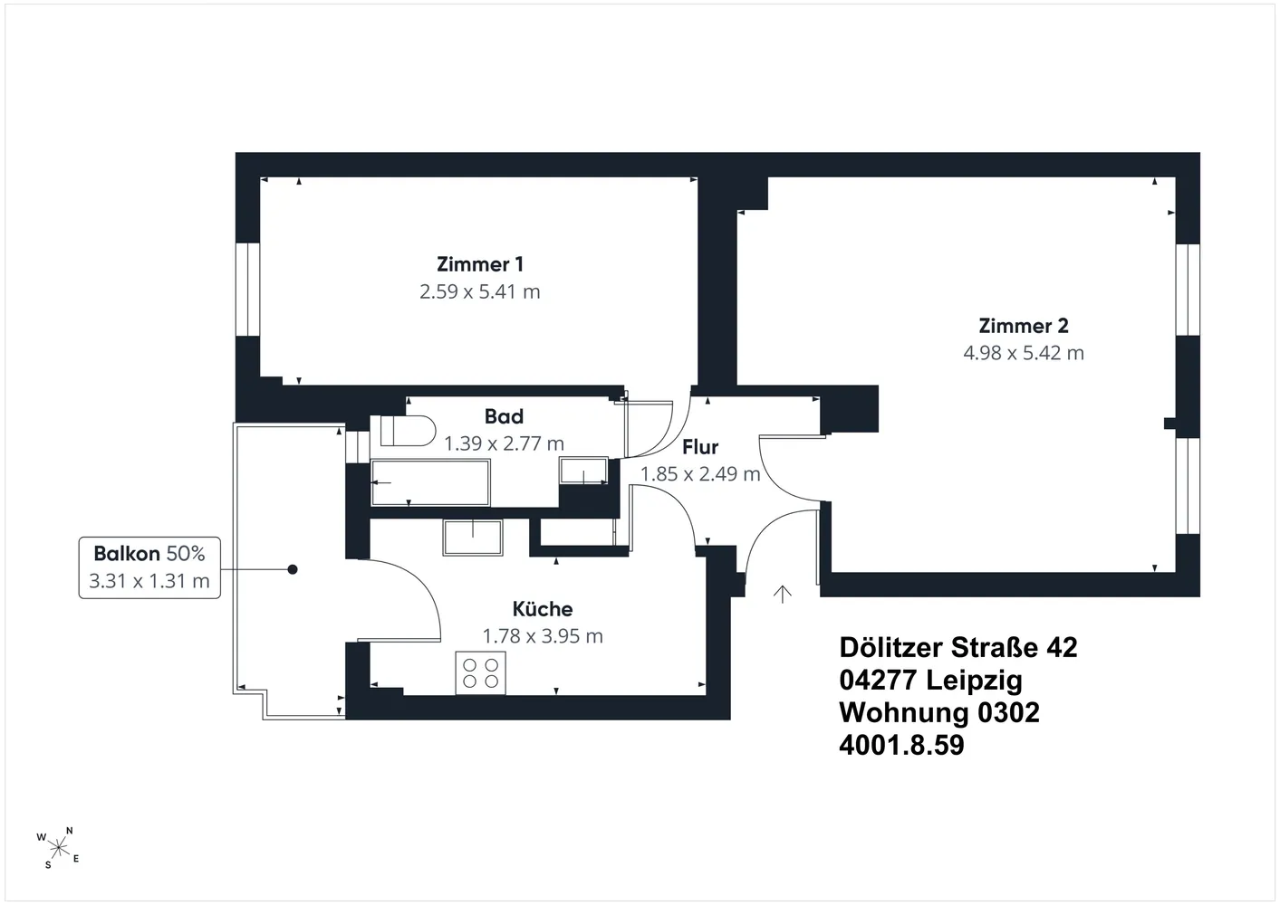 2 Zimmer Wohnung mit 57 m² in Leipzig – Bild 10