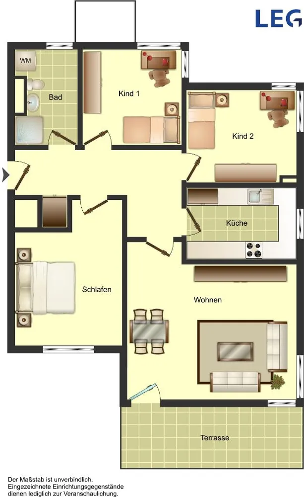 4 Zimmer Wohnung mit 90 m² in Minden – Bild 2