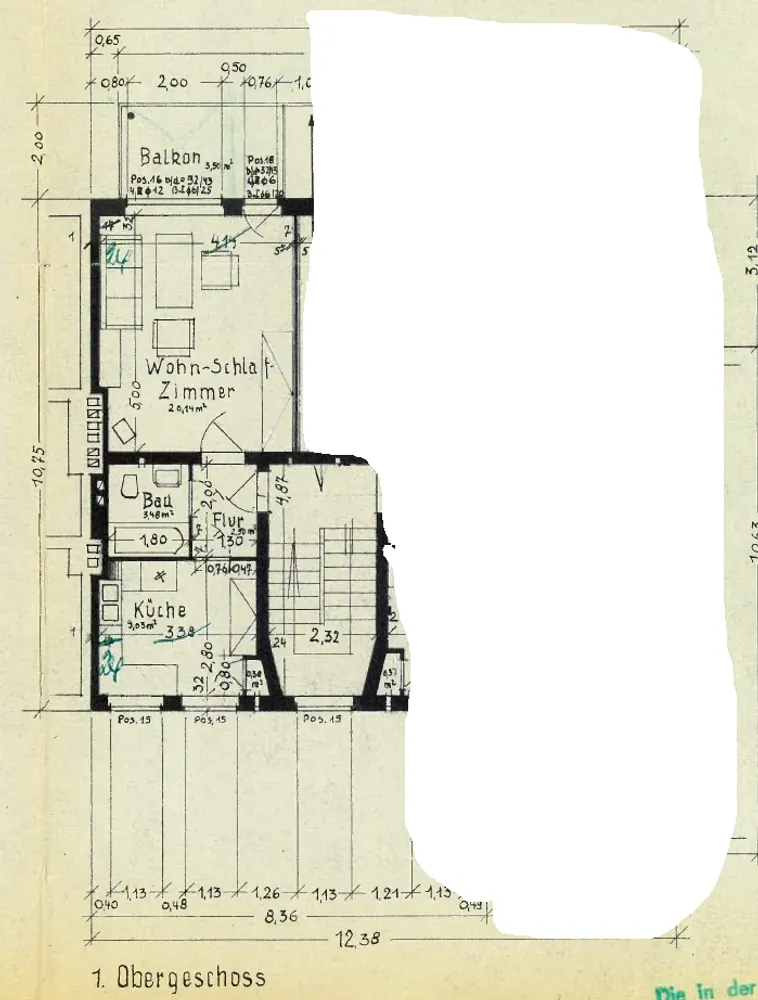 1 Zimmer Wohnung mit 40 m² in Hannover – Bild 1