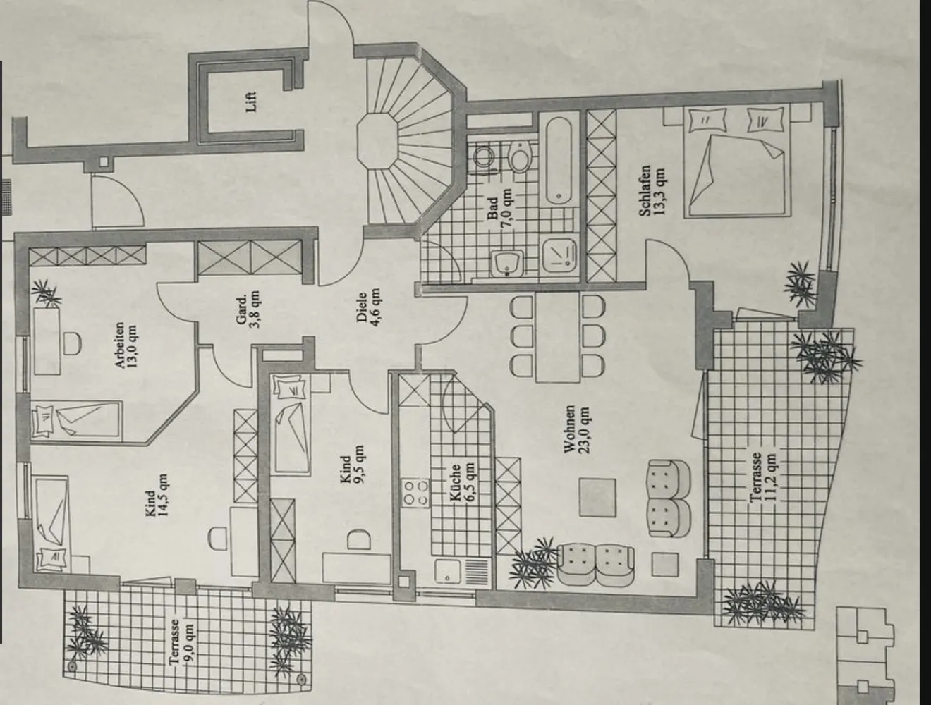 6 Zimmer Wohnung mit 106 m² in Bochum – Bild 1