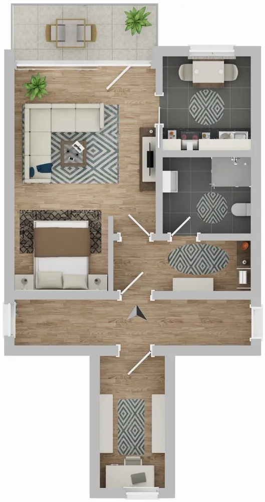 2 Zimmer Wohnung mit 47 m² in Dortmund – Bild 3
